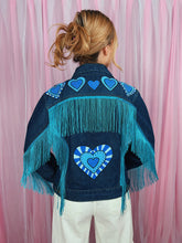 Load image into Gallery viewer, Cowgirl Lovey Jacket in blue
