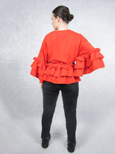 Load image into Gallery viewer, Triple Friller jacket in Red
