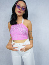 Load image into Gallery viewer, Reversible Bandana Top in Pink/Blue
