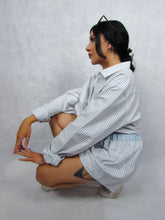 Load image into Gallery viewer, Shirt Co-ord in White Stripe
