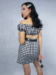 Black & White Gingham Co-ord