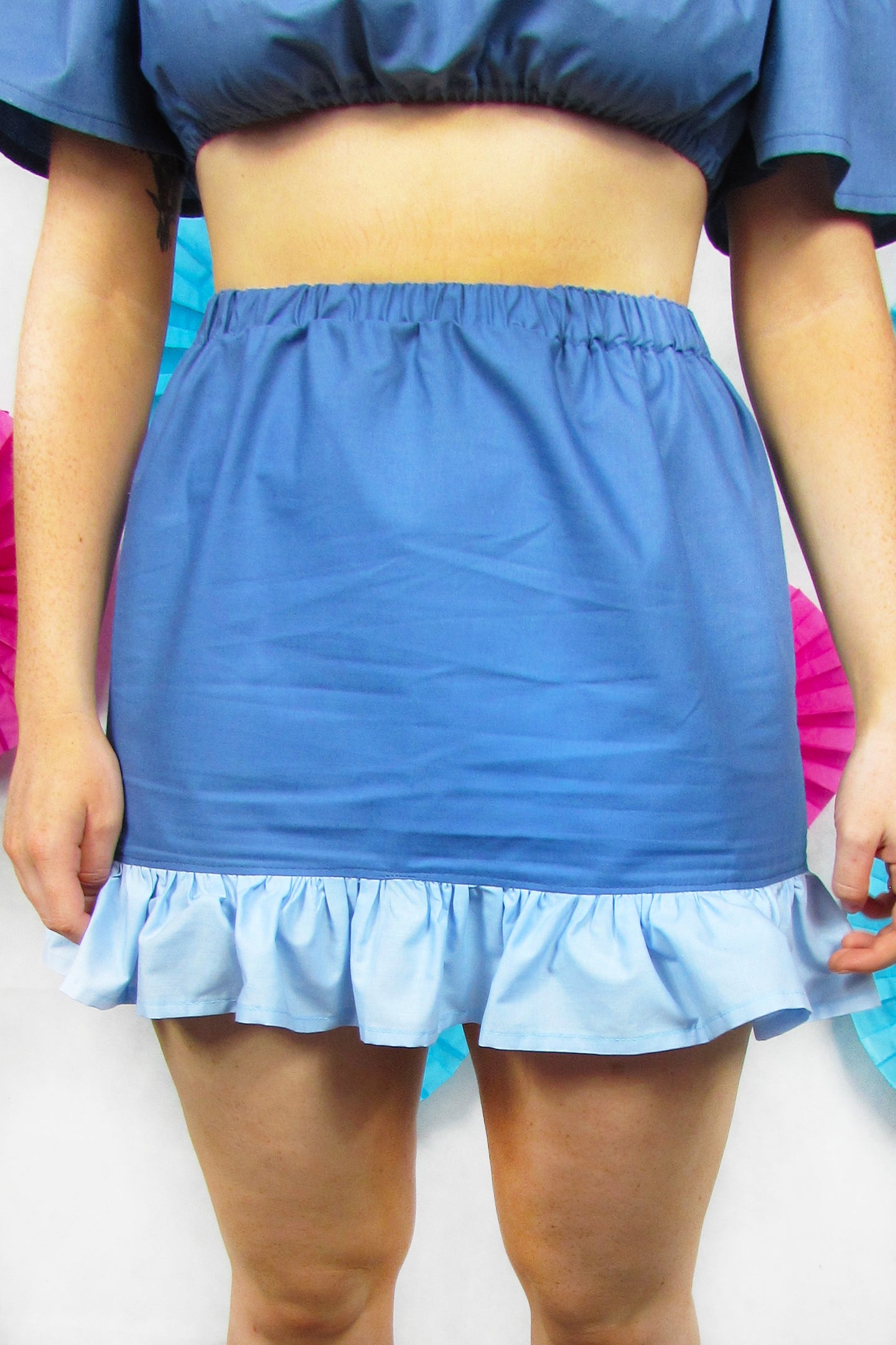 Friller Skirt in Blue