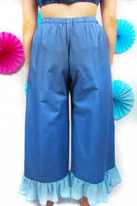 Friller Pants in Blue