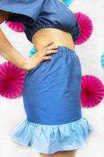 Load image into Gallery viewer, Friller Skirt in Blue
