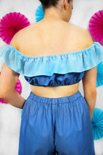 Load image into Gallery viewer, Friller Crop Top in Blue
