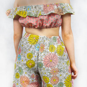 Flower Power Frill Crop Top